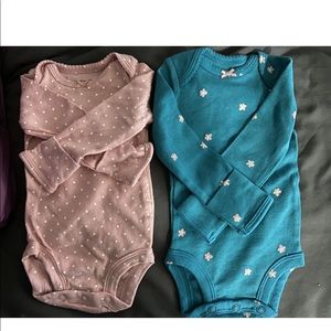 Carters long sleeve onesies